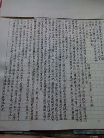 《中华民国三十六年南江县精忠祠总会筹备大会记录》手抄上传文字（影像图）