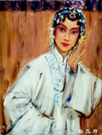 著名油画家岳海涛作品亮相第九届中国书画博览会