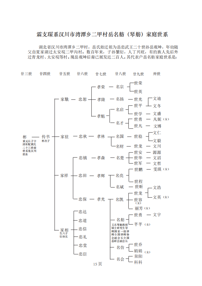 岳霖次子岳琛湖北汉川世系图引（第15页）.png