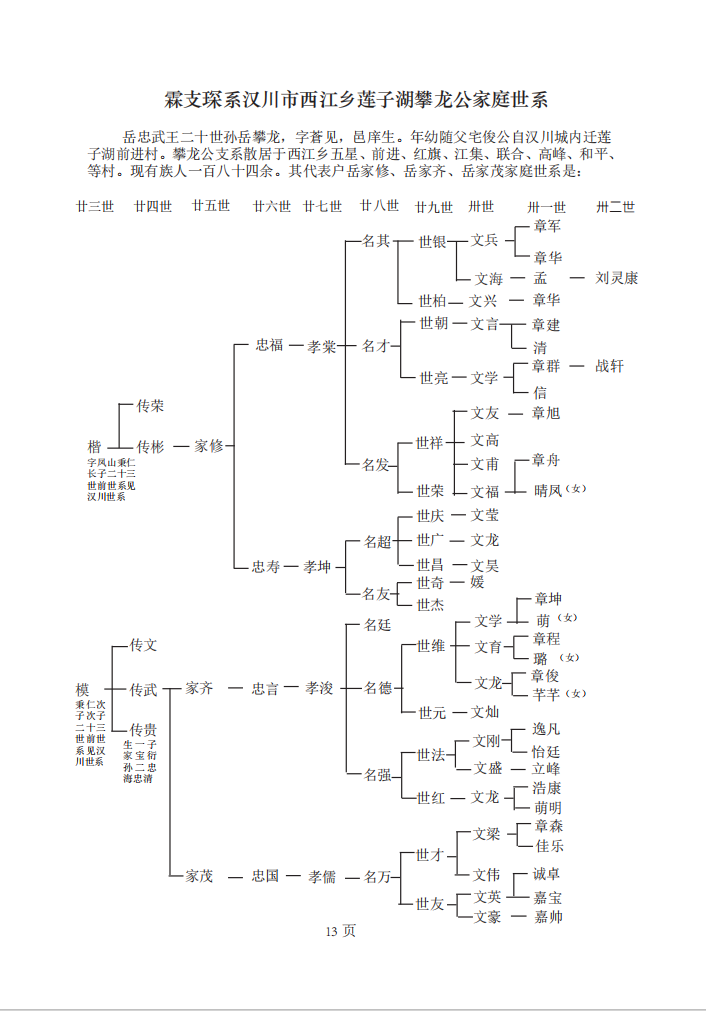 岳霖次子岳琛湖北汉川世系图引（第13页）.png