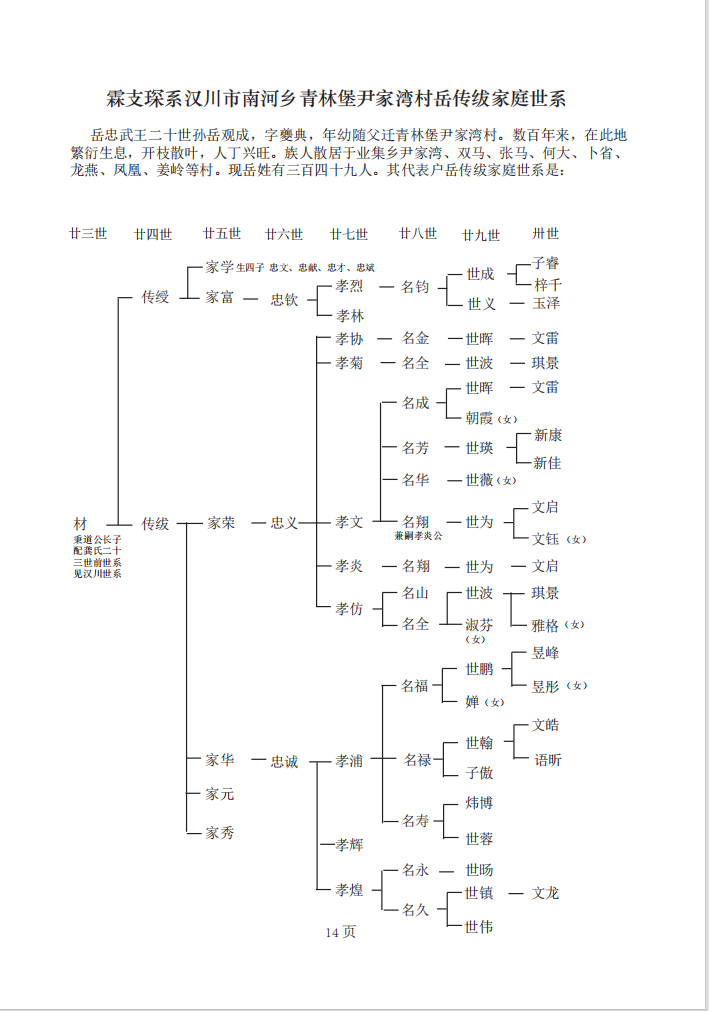 岳霖次子岳琛湖北汉川世系图引（第14页）.png