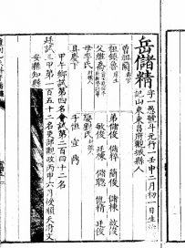 明进士岳储精登科录